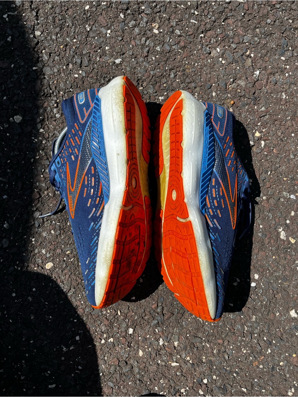 Brooks Men's Glycerin GTS Running Shoes - Navy & Orange - Picture 9 of 13